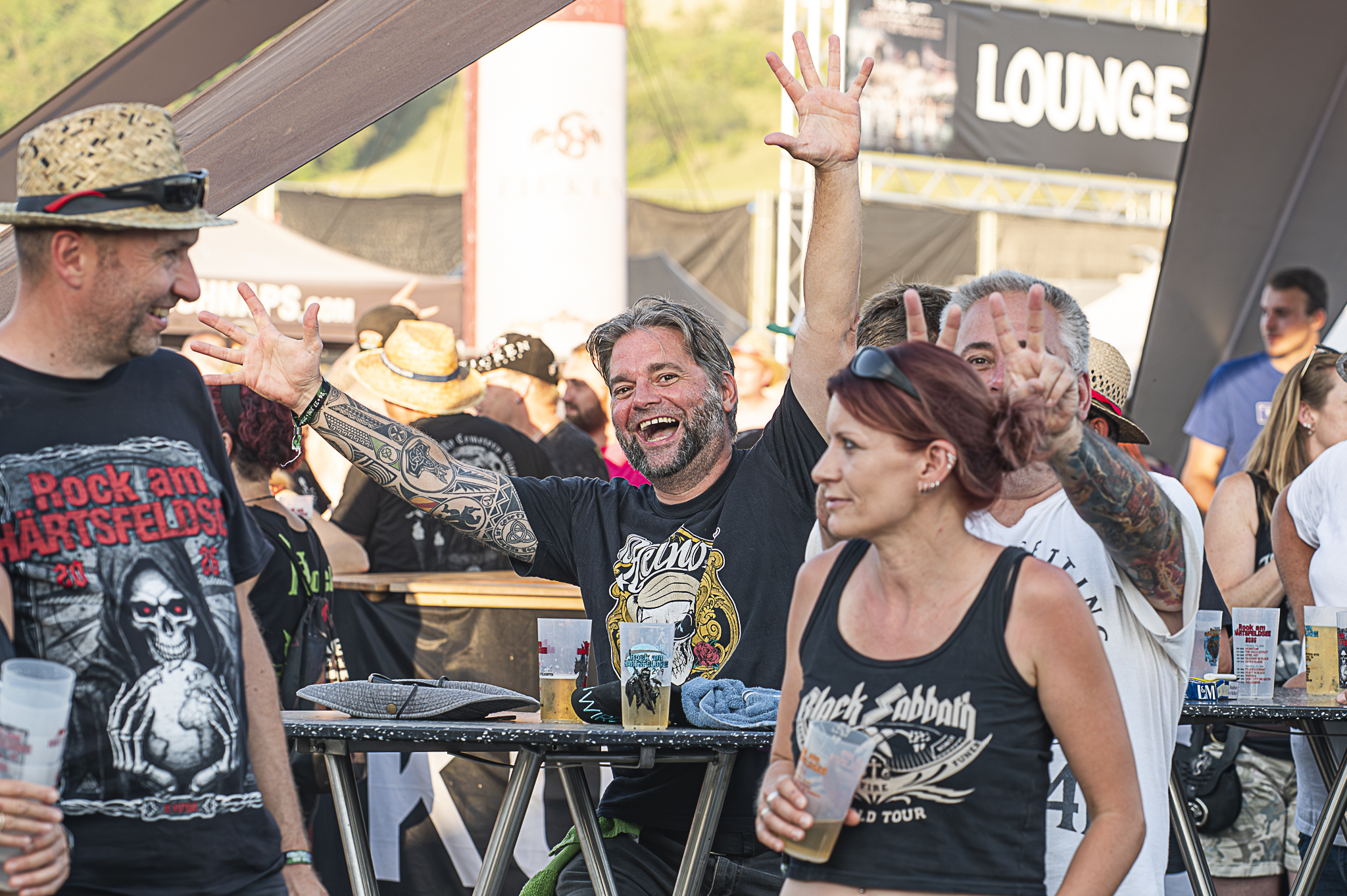Die rekordverdächtigen Temperaturen haben der Stimmung bei Rock am Härtsfeldsee keinen Abbruch getan. 