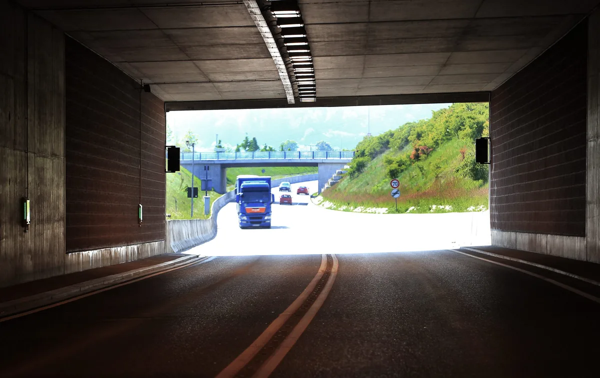 Der Tunnel an der B19 in Herbrechtingen.