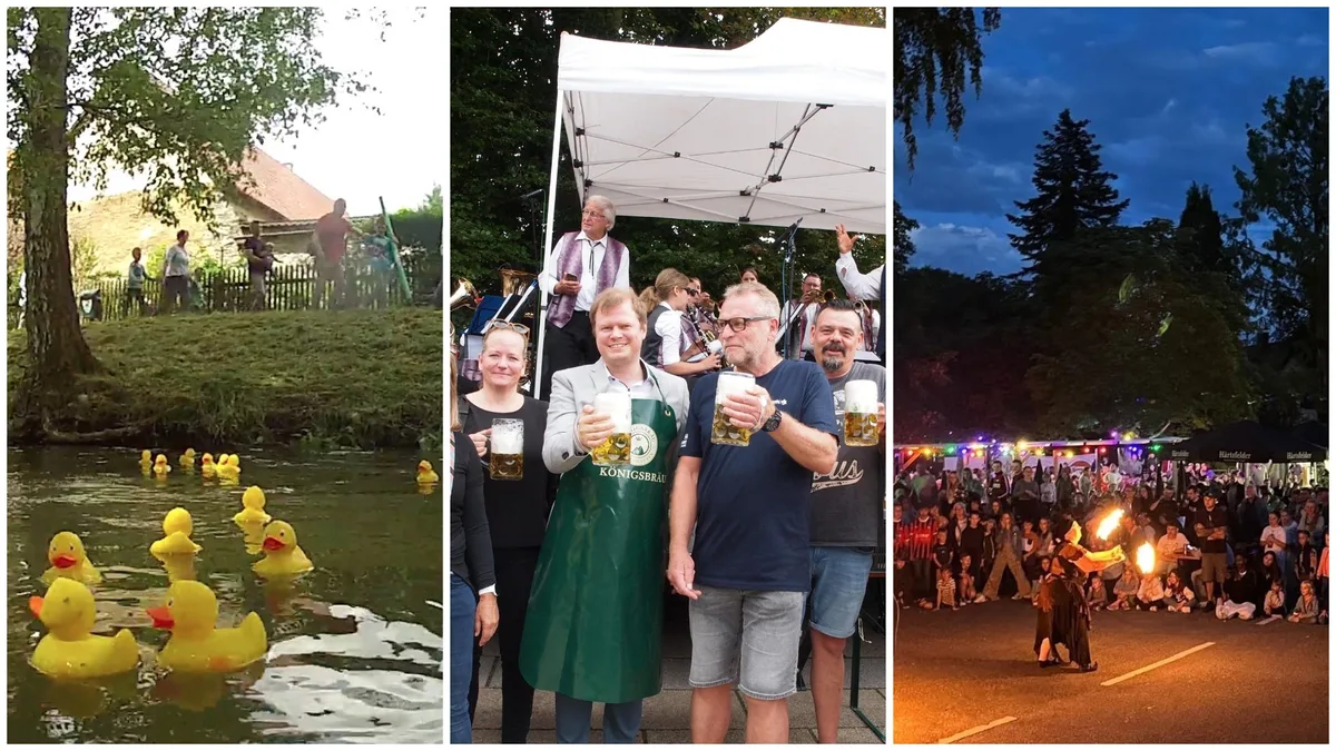 Entenrennen in Giengen, Dorffest in Schnaitheim, Dorffest in Staufen: Die Wochenendtipps für die Region Heidenheim vom 10. bis 12. Juli 2026.