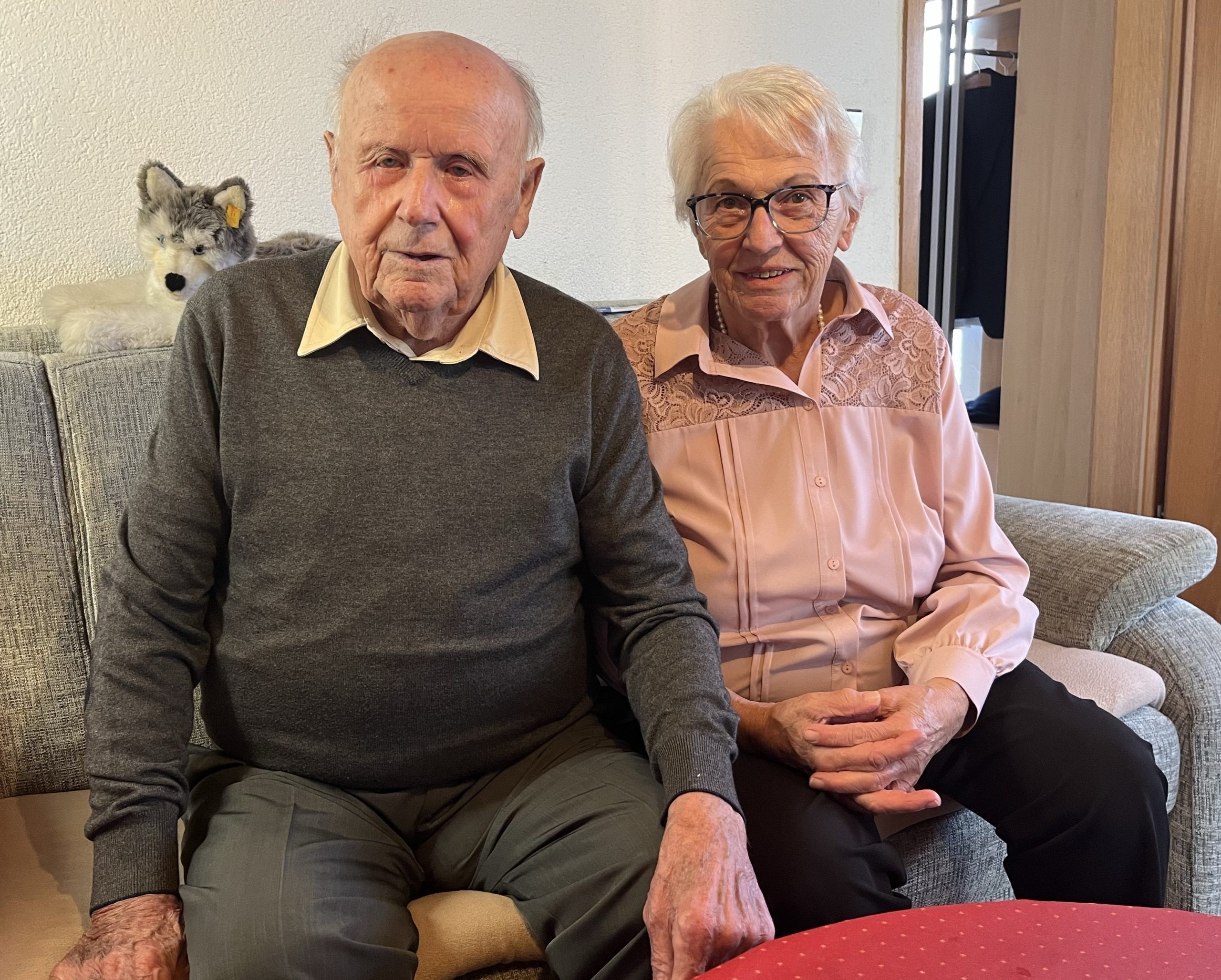 Feiern heute ihre Gnadenhochzeit: Günther und Albertine Hartmann. 
