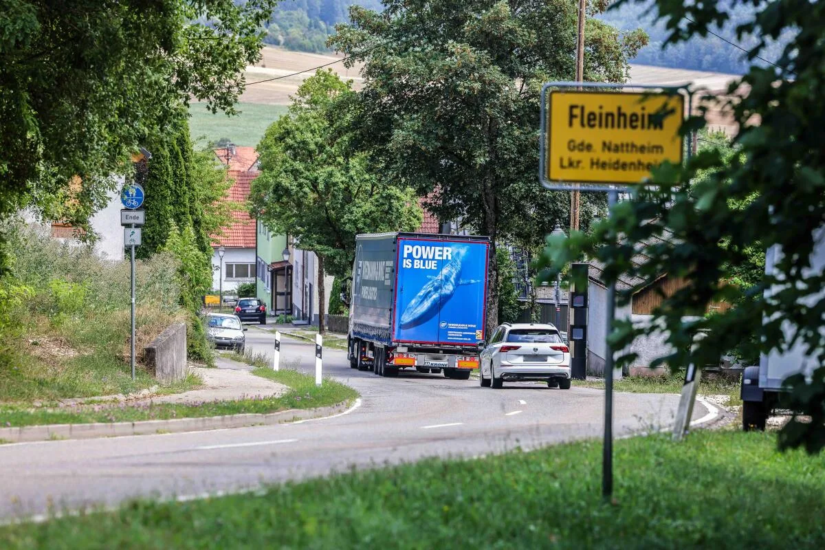 Am Fleinheimer Ortseingang soll eine Querungshilfe für Radfahrer entstehen.