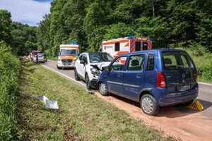 WhatsApp Image 2026-06-17 at 16.30.21 Auf der Landesstraße zwischen Gerstetten und Altheim kam es am Mittwochnachmittag zu einem Unfall.