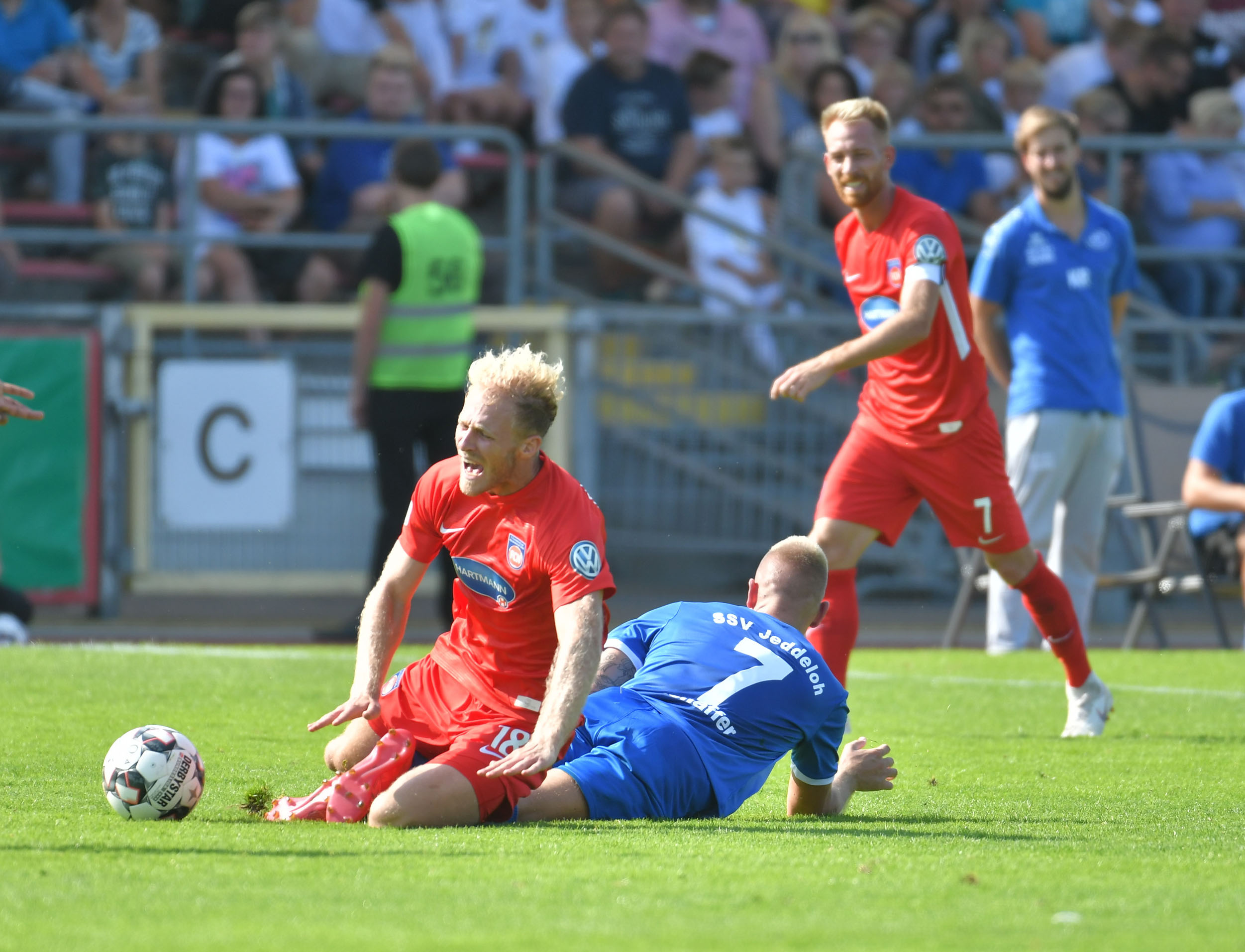 Der FCH und Sebastian Griesbeck trafen bereits im August 2018 auf den SSV Jeddeloh II. 