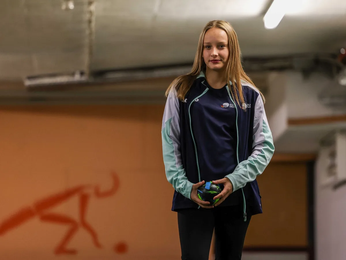 Jochen Gerstlauer, Boccia, Annika Ihm, Niederstotzingen, Ein Naturtalent im Boccia: Annika Ihm aus Niederstotzingen.