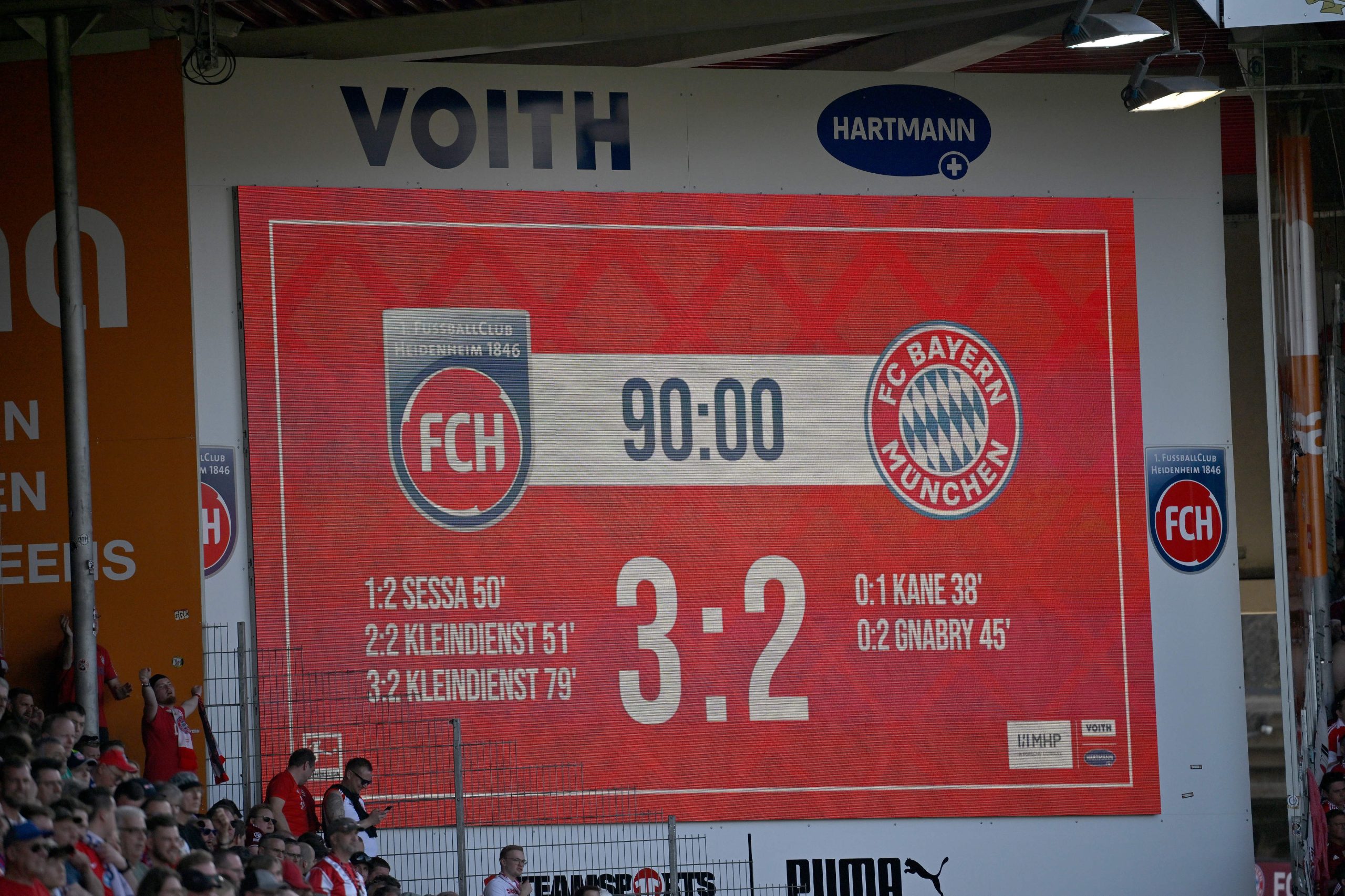 Unvergessen: Im ersten Bundesligajahr gelang dem FCH im April 2024 ein sensationeller 3:2-Sieg  gegen die Bayern.