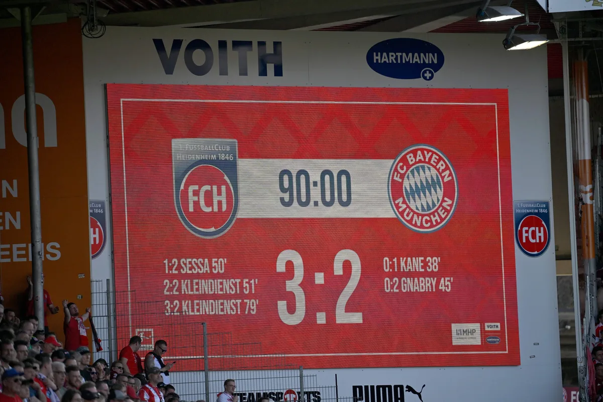 Unvergessen: Im ersten Bundesligajahr gelang dem FCH im April 2024 ein sensationeller 3:2-Sieg  gegen die Bayern.