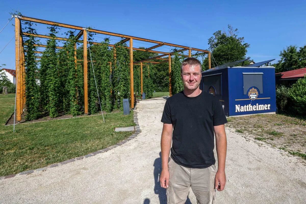 Super zufrieden mit der Resonanz auf die Veranstaltungen im Park: Maximilian Schlumberger von der Privatbrauerei Schlumberger.