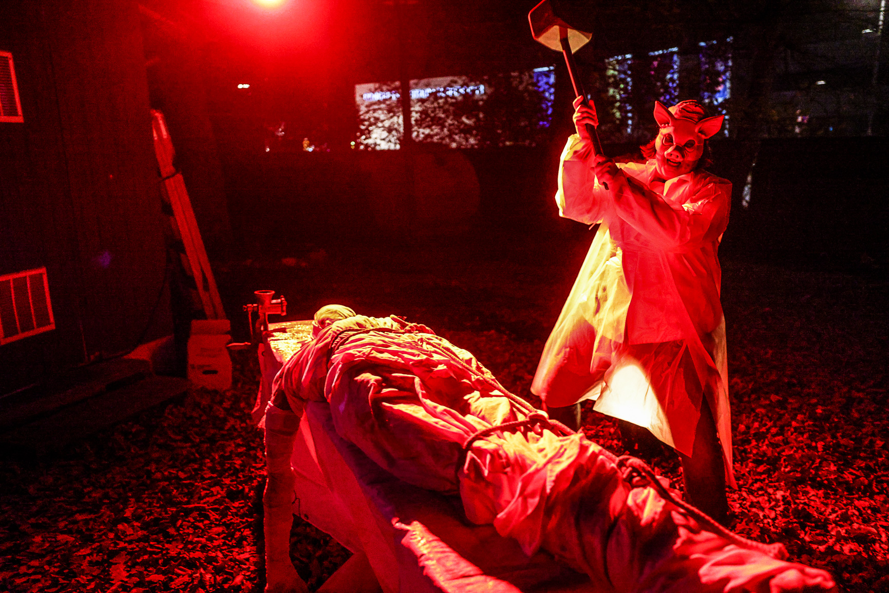 Unheimlicher Eindruck aus der Halloweenführung im Naturtheater im letzten Jahr.