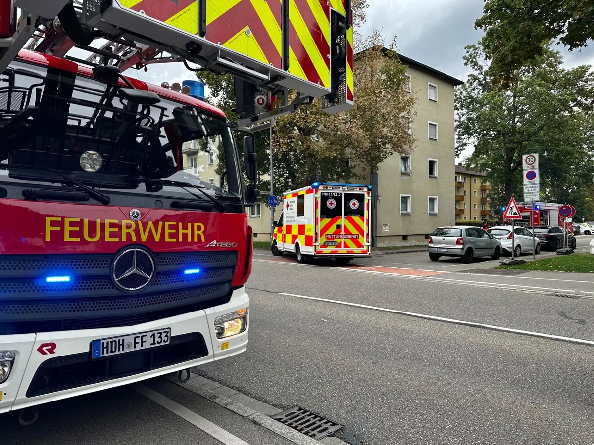 Einsatz an der Heckentalkreuzung in Heidenheim am Donnerstagnachmittag. Einsatz an der Heckentalkreuzung in Heidenheim am Donnerstagnachmittag.