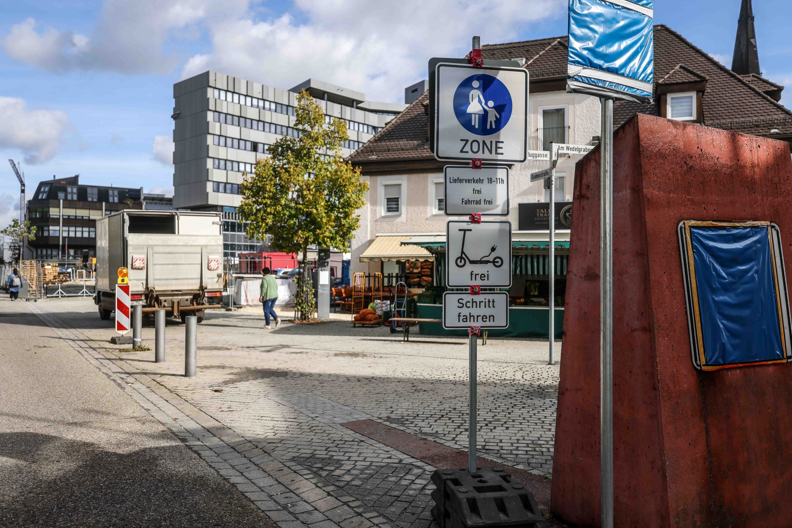 Die Grabenstraße ist seit einiger Zeit Fußgängerzone. Für den Umbau gibt’s jetzt Geld vom Land. 