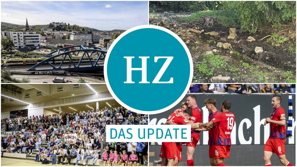 update 210926 Neue Bahnbrücke in Heidenheim in Betrieb, der Goldbach ist vermüllt, in Steinheim wird wieder Handball gespielt und der FCH ist gut in die Saison gestartet.