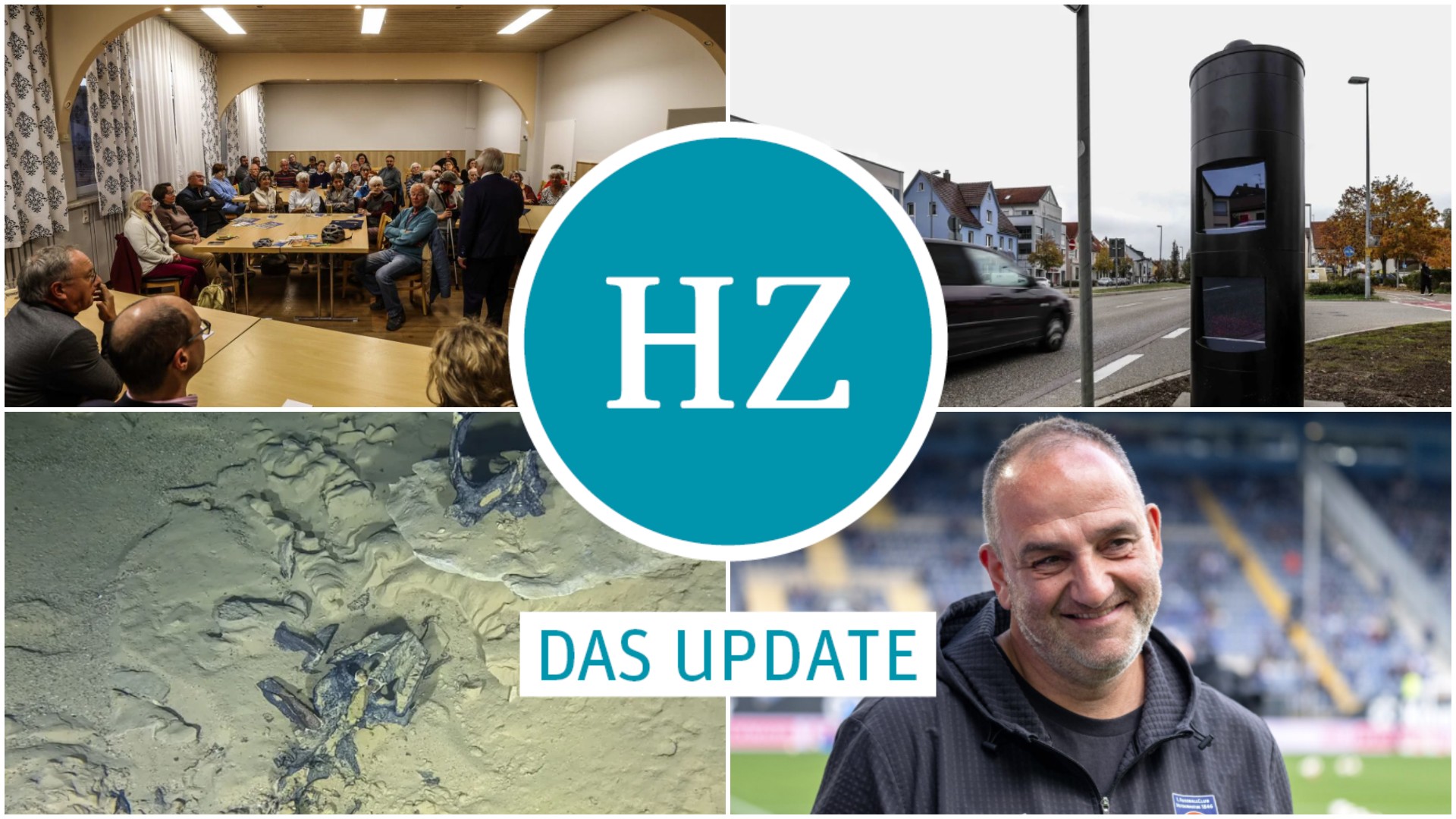 Diskussion zu AfD-Verbotsverfahren, Blitz in Heidenheim, Fossil in Könisgbronn, FCH-Trainer Frank Schmidt. 