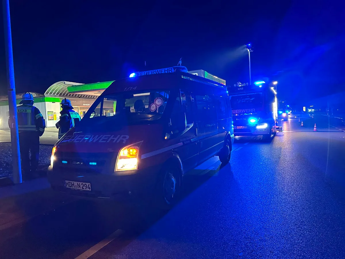 Feuerwehr im Einsatz in Nattheim. Feuerwehr im Einsatz in Nattheim.