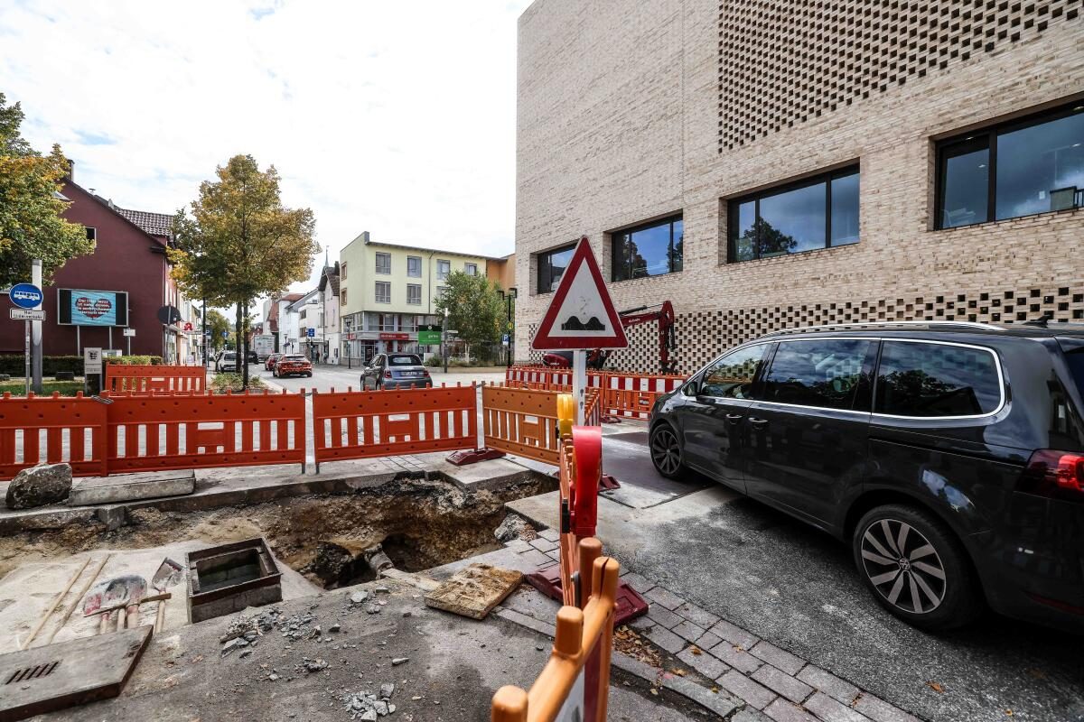 Verkehrsbehinderungen wegen Baustelle auf der Heidenheimer Brenzstraße