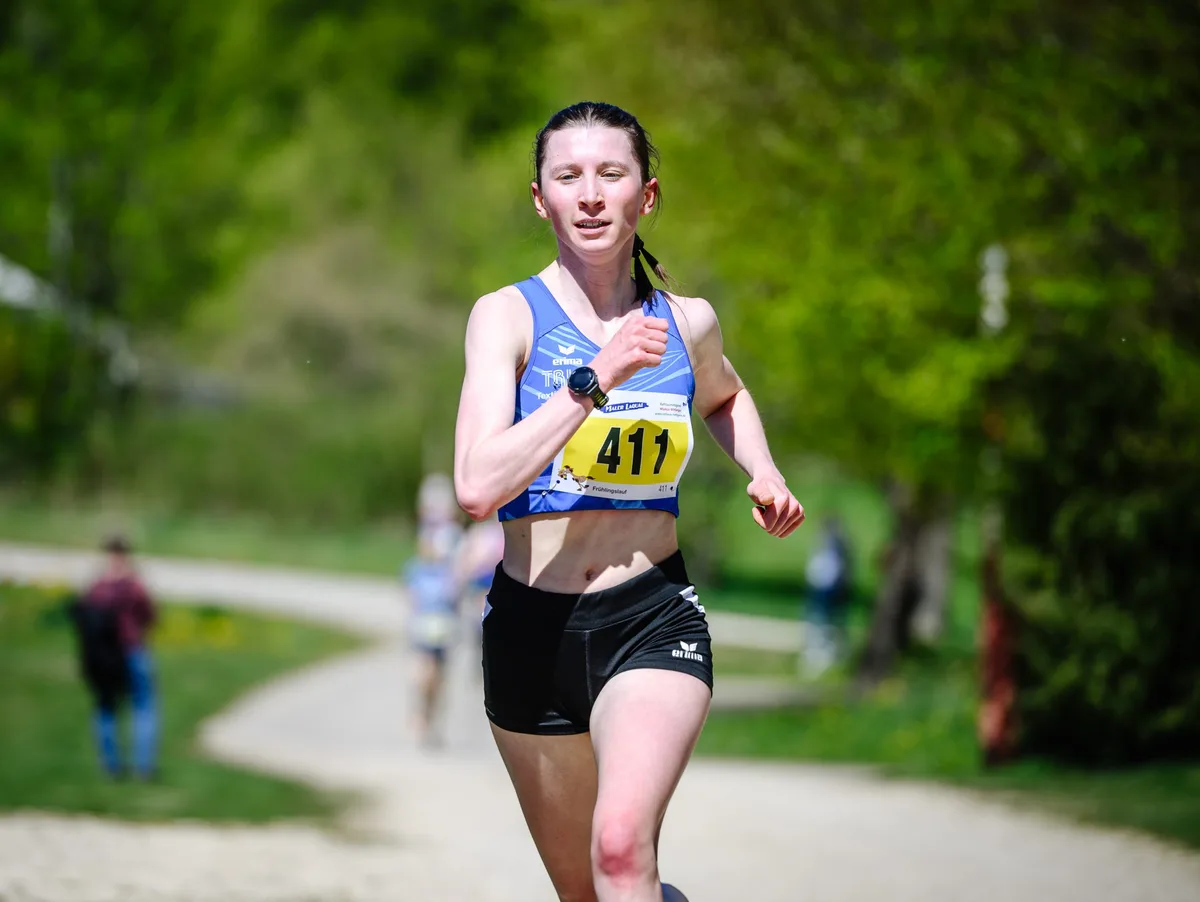 19. Frühlingslauf in Schnaitheim Zeigt herausragende Leistungen: Madlen Hirsch von der TSG Giengen, hier beim Frühlingslauf in Schnaitheim.