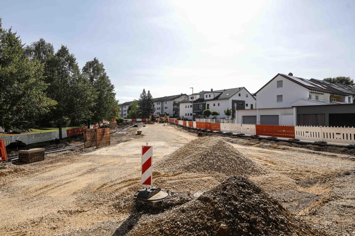 Die Goethestraße wird saniert: Aktuell sind die Arbeiter im zweiten Bauabschnitt am Werk.