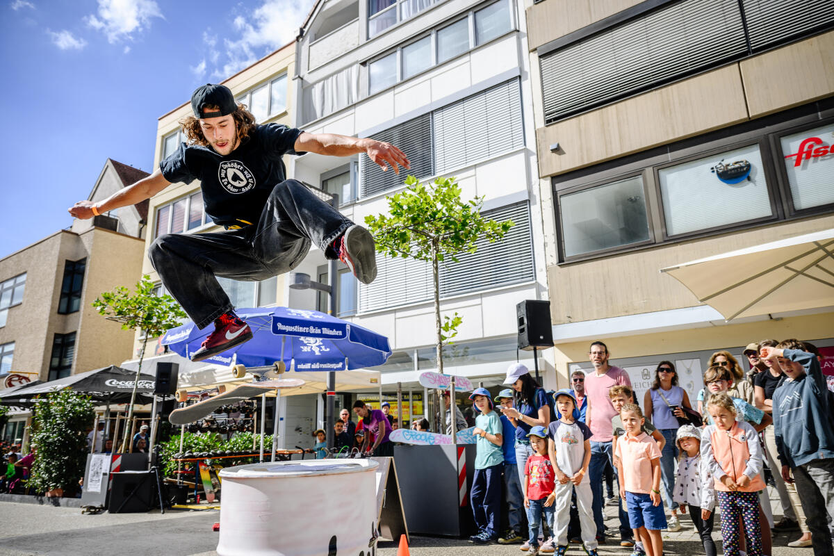 Beim „Grab your Street“-Festival zeigten Skater ihre Tricks.