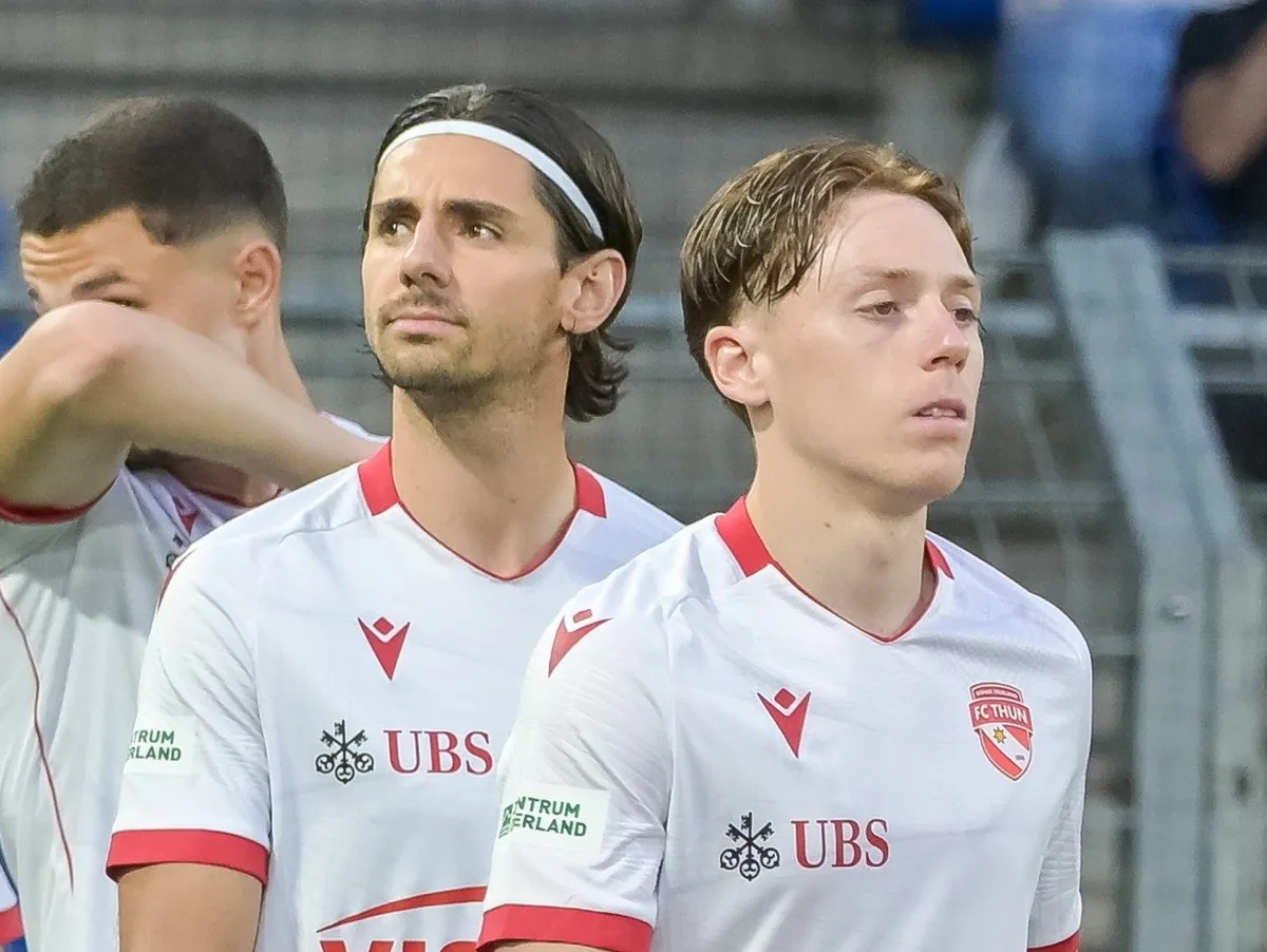 Michael Heule Eibner Thomas Hess Michael Heule vom Schweizer Meister FC Thun (rechts) steht wohl vor einem Wechsel zum FCH.