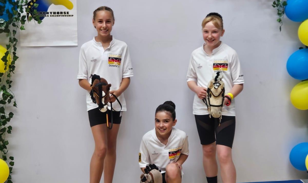 Die drei EM-Teilnehmerinnen aus Gerstetten (von links): Luise Kuch, Oliwia Zydron und Aria Barth.