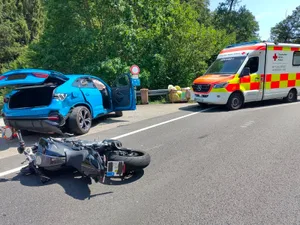 WhatsApp Image 2026-08-02 at 13.14.28 Es kam zu einem Unfall auf der B466a zwischen dem Kreisel und dem Autobahnzubringer Nattheim.