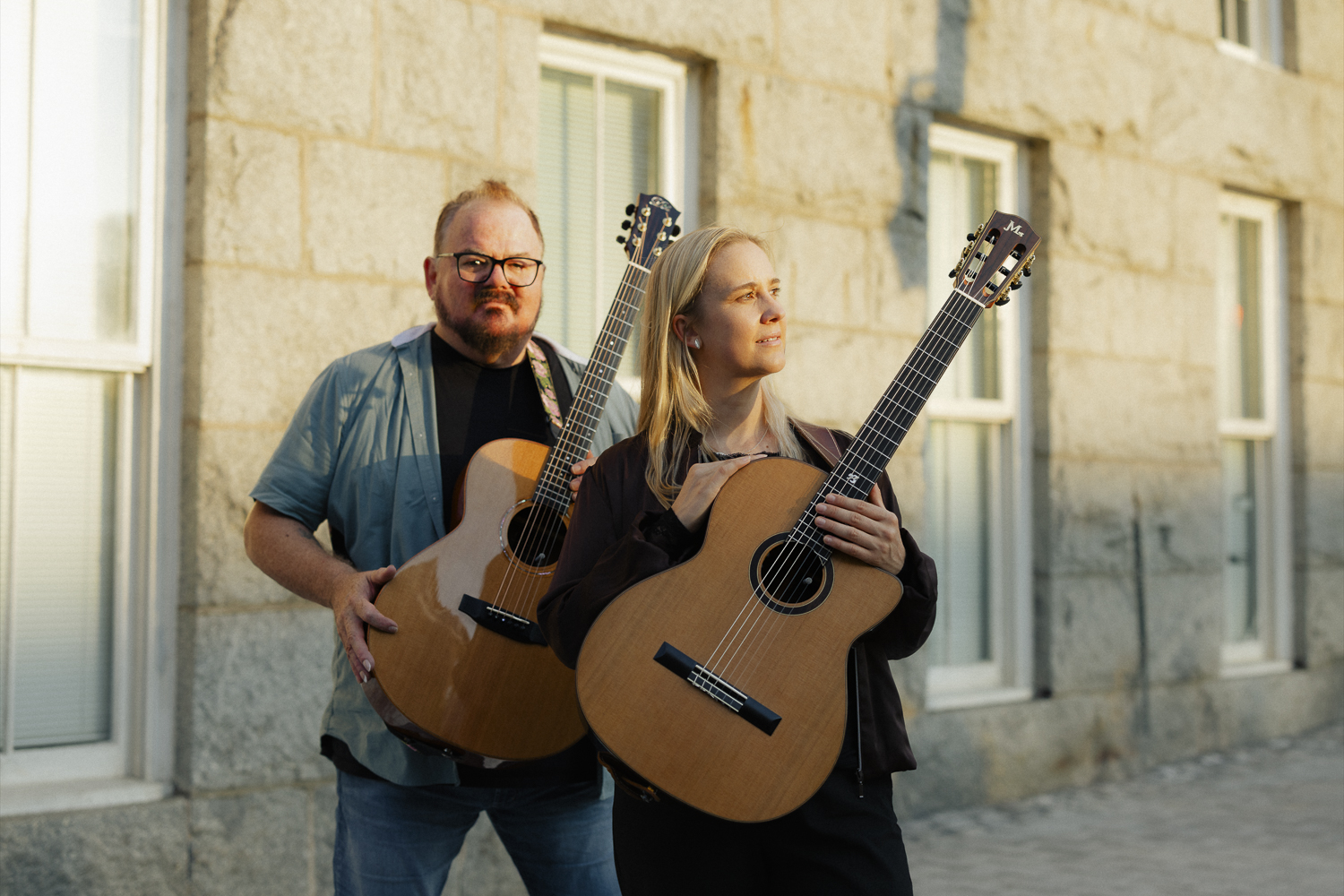 Machen in der Waldorfschule Heidenheim gemeinsame Sache: Don Ross und Julie Malía.