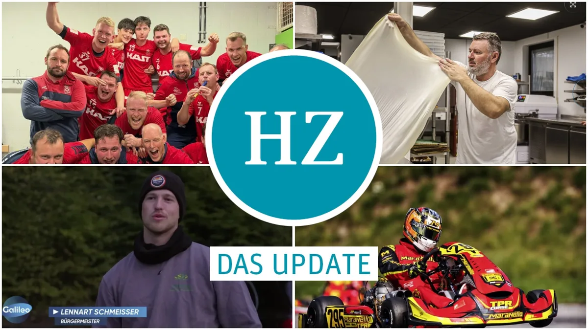 update271026 Handballer des HSB, Balkanbäckerei Giengen, Lennart Schmeißer und Kart-Fahrer Ponzetta.