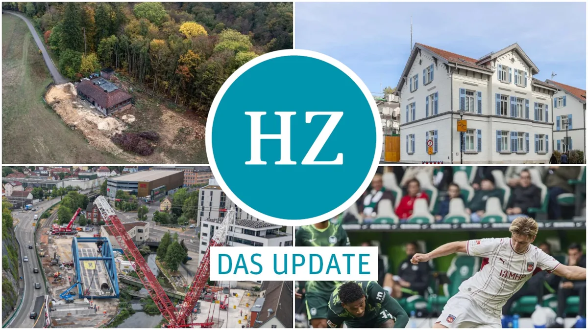 update211026 Heidrose bei Steinheim, Polizei in Heidenheim, Brückenbaustelle an der Brenz und Schweizer Torjäger des FCH.