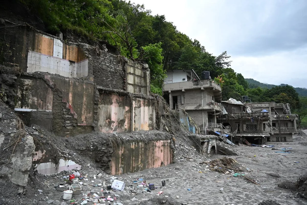 Völlige Zerstörung: Die Bilder, die den Verein von seinen Kontaktpersonen aus Nepal erreichen, sind erschütternd. Petra Pachner ist davon überzeugt: Diese Flut wird das Land auf Jahre zurückwerfen.  