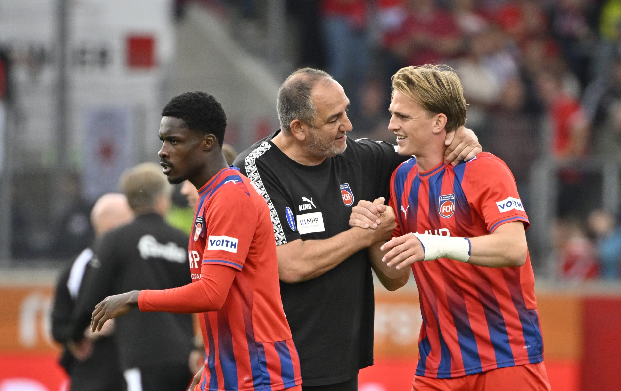 Welche offensiven Alternativen hat FCH-Trainer Frank Schmidt? Mikkel Kaufmann (rechts) und Christian Conteh hinterließen zuletzt auch in den Testspielen einen guten Eindruck.