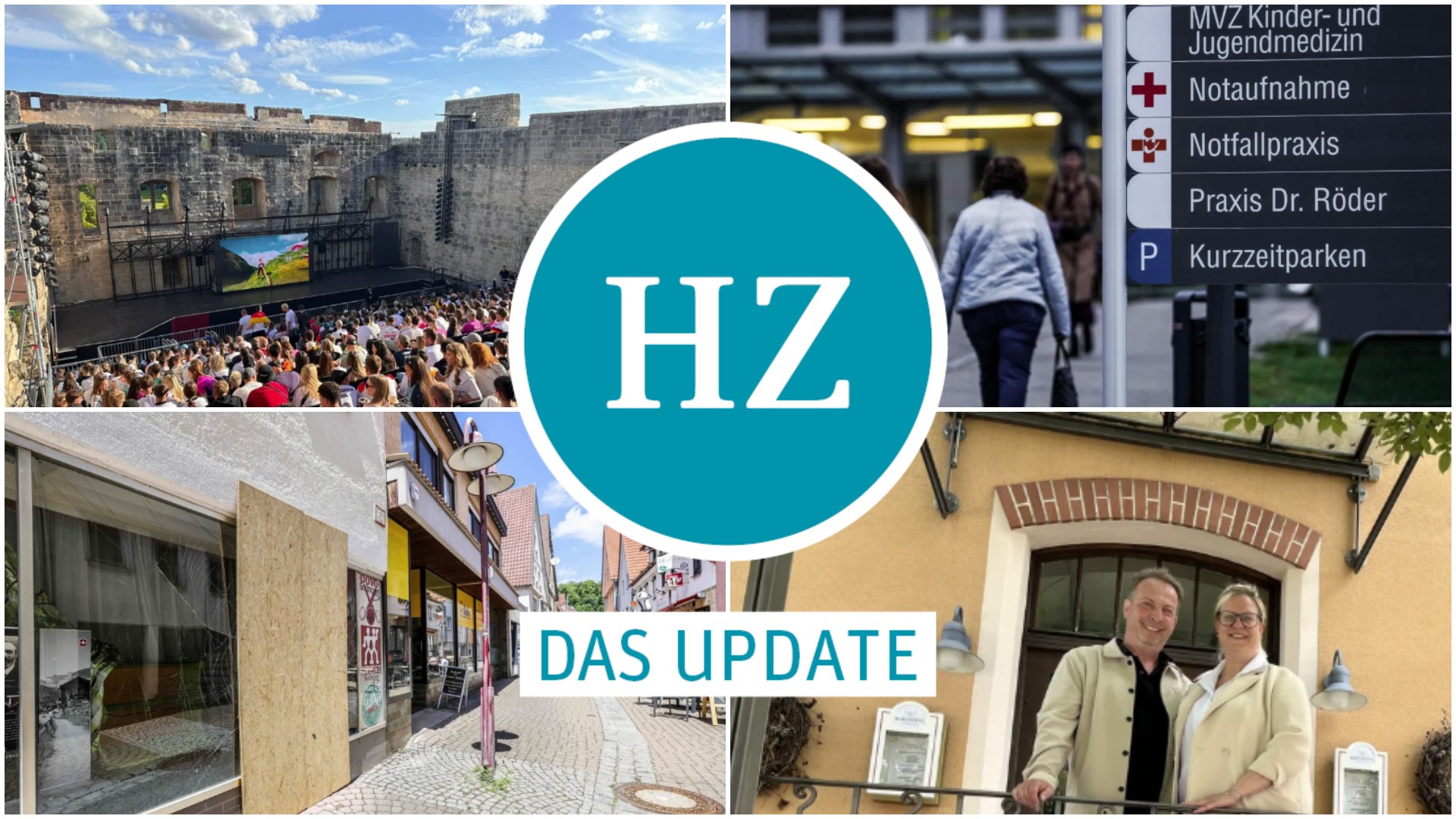 Public Viewing in Heidenheim, Notfallpraxis am Klinikum, Einbruch in Giengener Waffengeschäft und neue Wirtsleute in Gerstetten