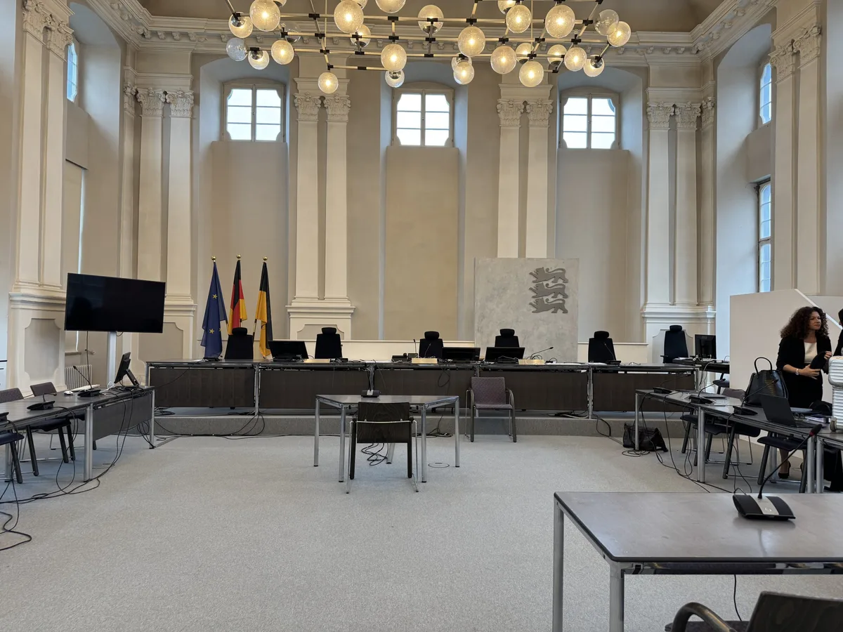 LG2 Im Schwurgerichtssaal des Ellwanger Landgerichts wird der Prozess gegen die vier jungen Heidenheimer geführt.