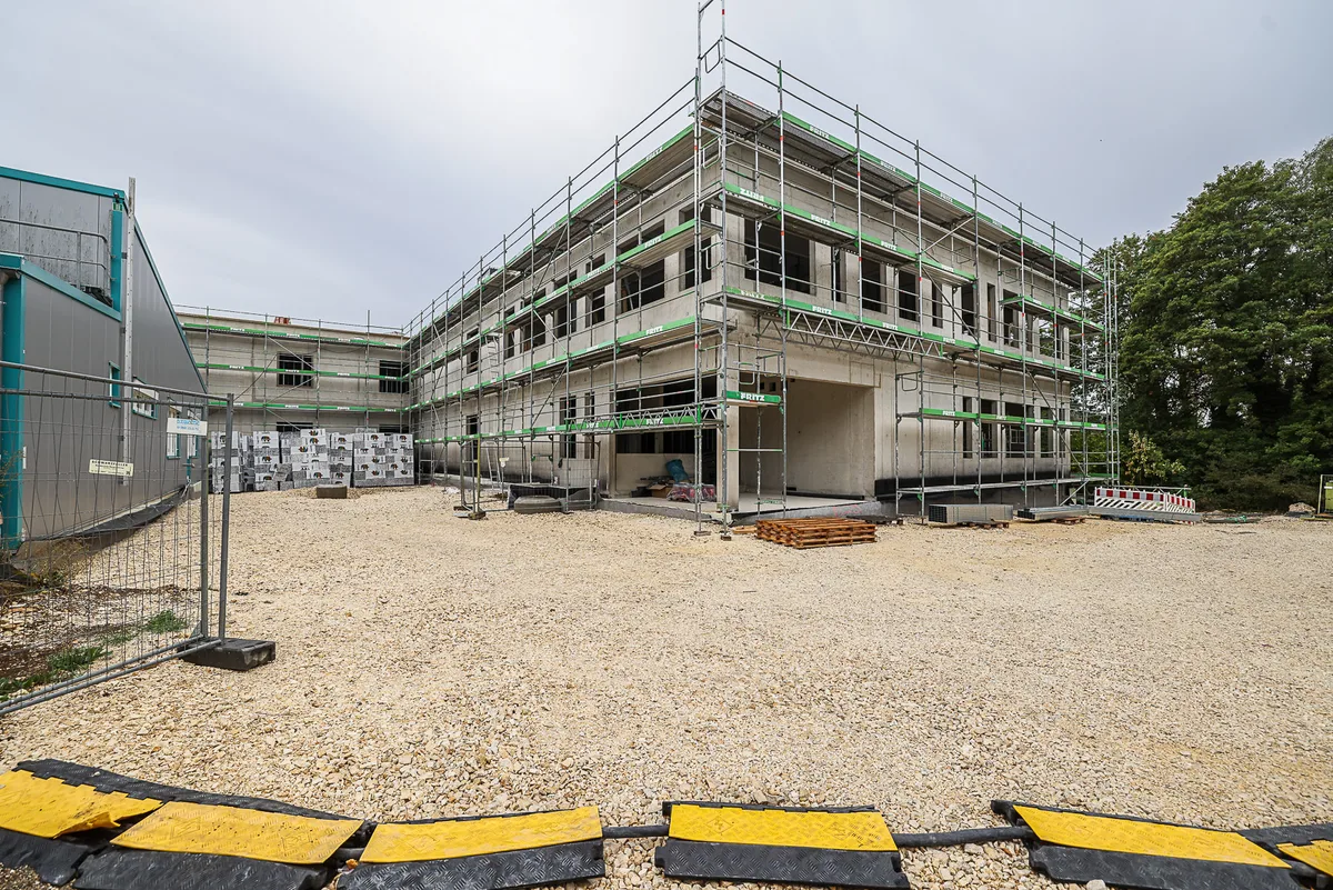 Besichtigung Neubau der Lebenshilfe mit Geschäftsführer Erwin Krajewski und Gernot Reisinger. Fotos: Rudi Penk