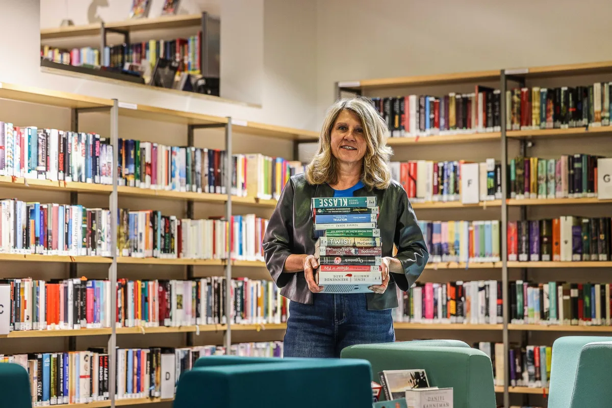 Berichtete über eine erfreuliche Entwicklung der städtischen Einrichtung: die Leiterin, Diplom-Bibliothekarin Daniela Galter.