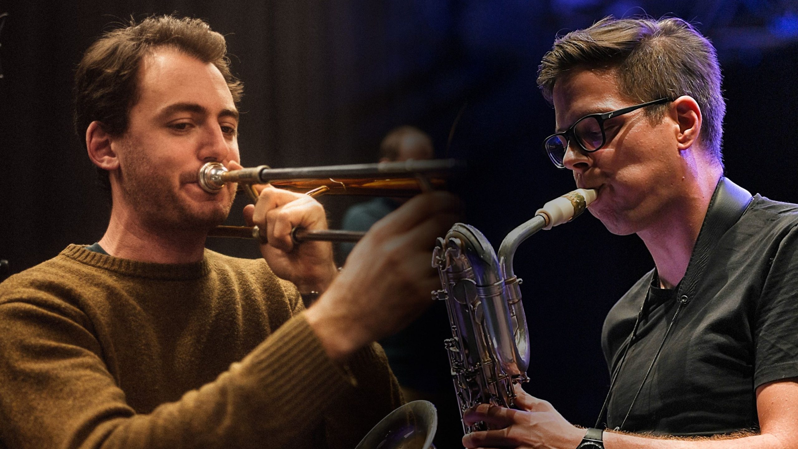 „Bari&Bone“ kombiniert beim Jazzfrühstück der Opernfestspiele Heidenheim Saxofon und Posaune.