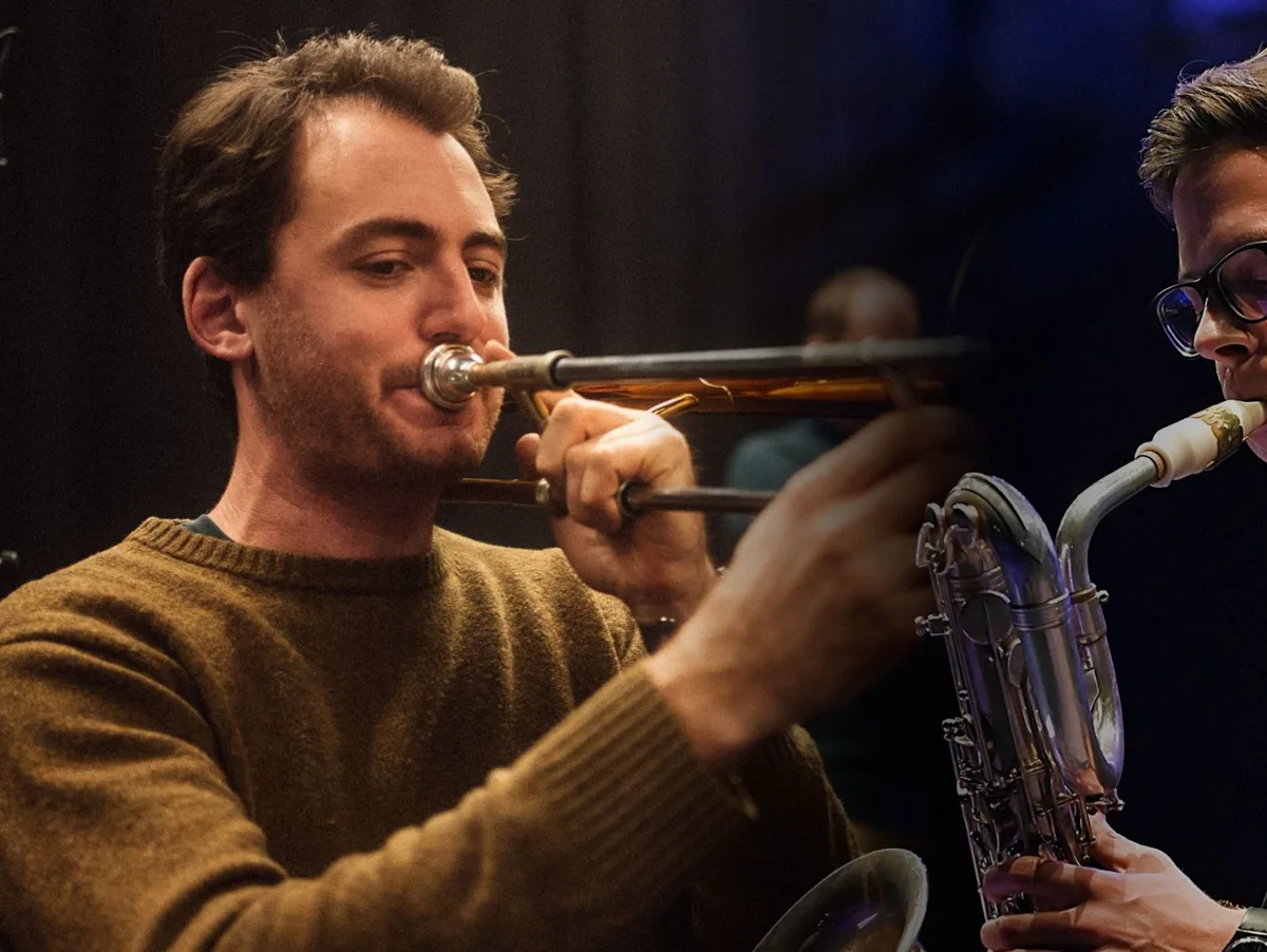 „Bari&Bone“ kombiniert beim Jazzfrühstück der Opernfestspiele Heidenheim Saxofon und Posaune. „Bari&Bone“ kombiniert beim Jazzfrühstück der Opernfestspiele Heidenheim Saxofon und Posaune.