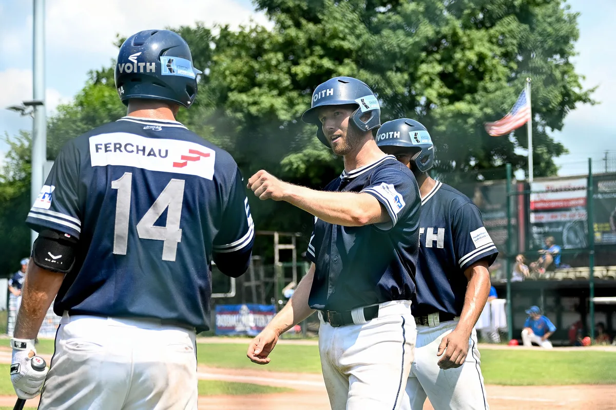 Seine Heideköpfe-Teamkollegen durften William Germaine vergangenes Wochenende in Hamburg gleich dreimal zum Homerun gratulieren.