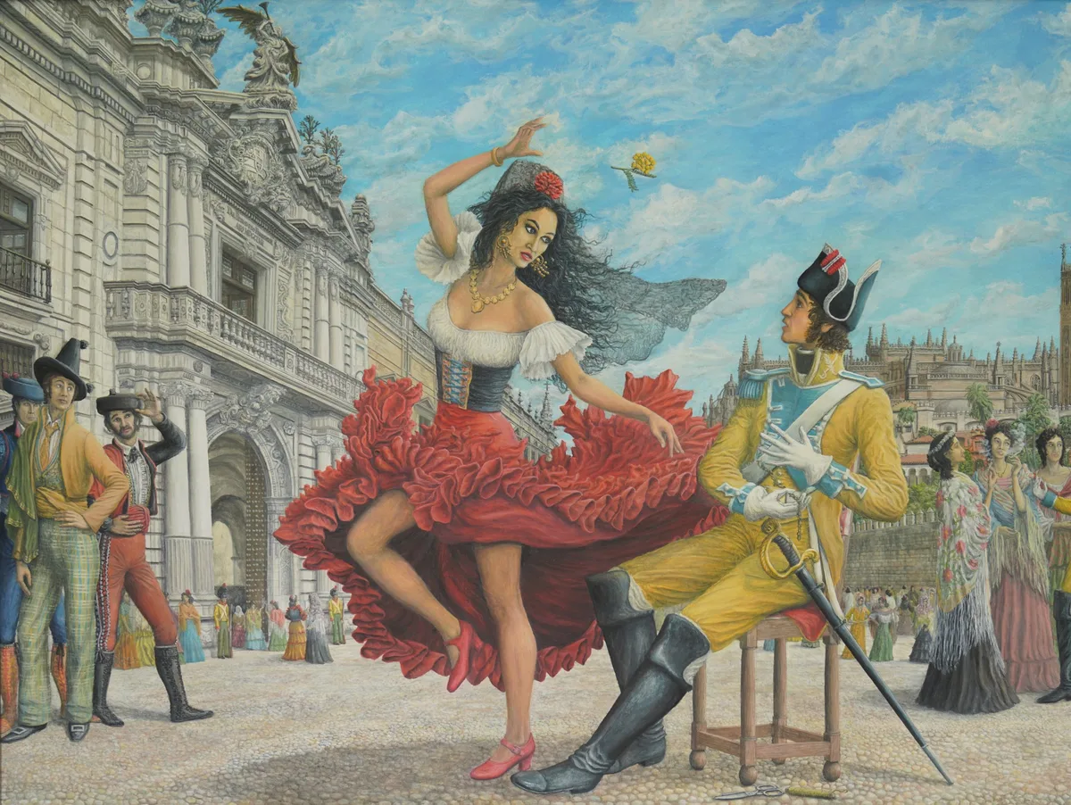 „Carmen wirft die Kassienblüte“ ist das Titelbild einer neuen Ausstellung in der Heidenheimer Galerie Kleine Wanze. „Carmen wirft die Kassienblüte“ ist das Titelbild einer neuen Ausstellung in der Heidenheimer Galerie Kleine Wanze.