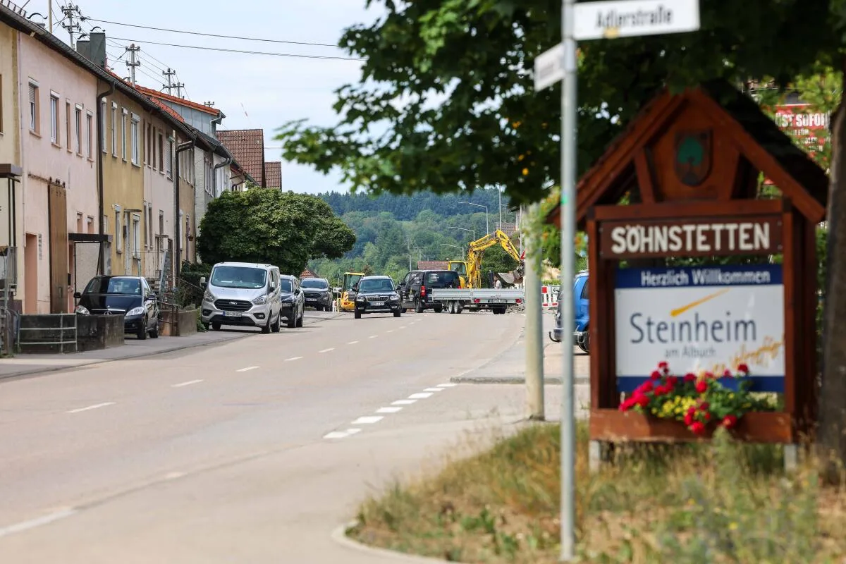 Auf der Ortsdurchfahrt in Söhnstetten gibt es ab Montag kein Durchkommen mehr. 