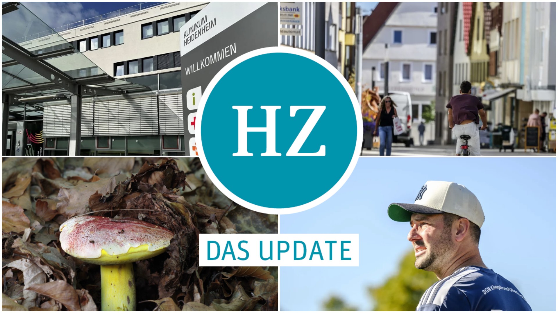 Notaufnahme im Klinikum, Fahrradfahrer in Giengen, Pilz auf der Schwäbischen Alb und Sportgerichtsurteil im Fußball.