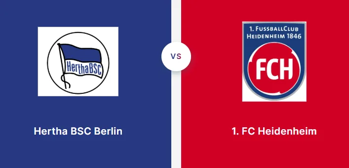 Das HZ-Tippspiel zum Zweitligaspiel Hertha BSC Berlin vs. 1. FC Heidenheim. 
