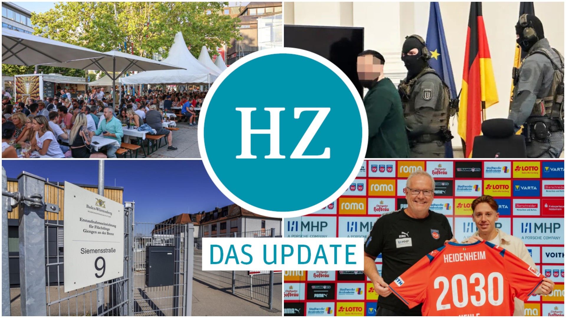 Küferfest in Heidenheim, Gerichtsberichterstattung der HZ, Flüchtlingsunterkunft in Giengen und Neuzugang beim FCH:.