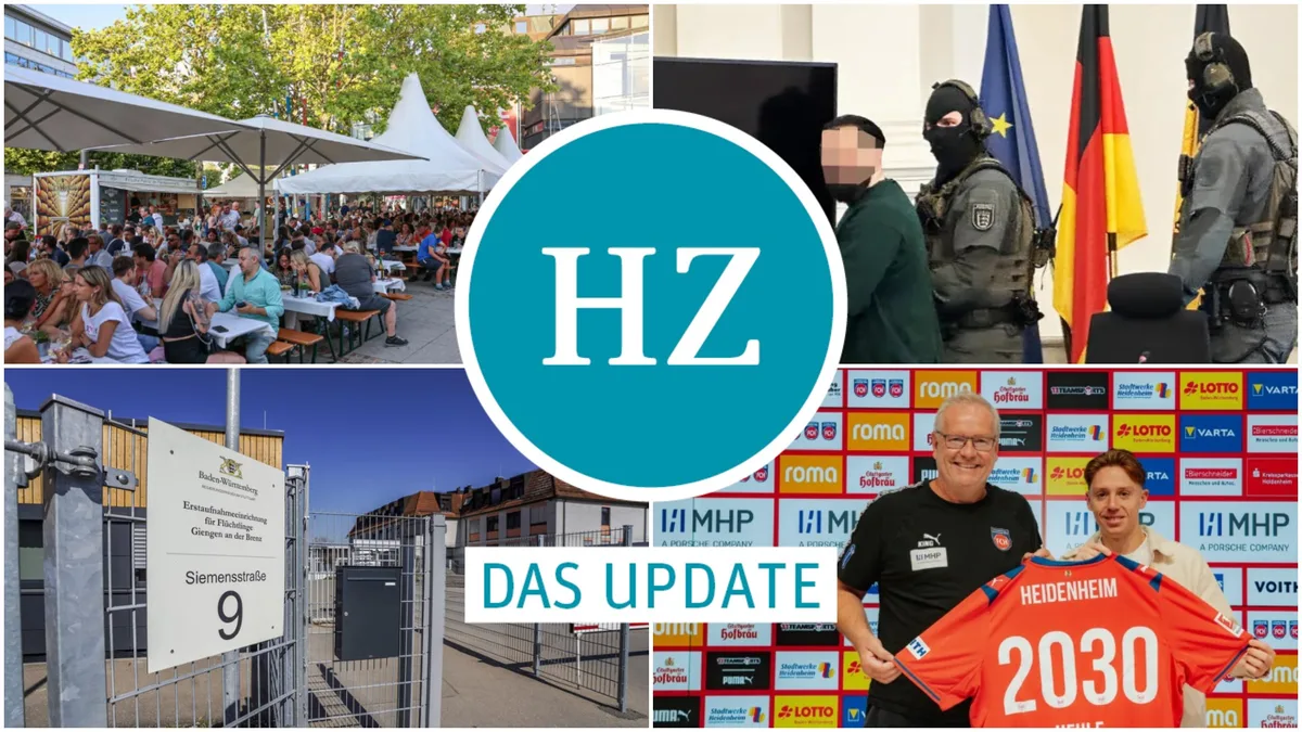 Küferfest in Heidenheim, Gerichtsberichterstattung der HZ, Flüchtlingsunterkunft in Giengen und Neuzugang beim FCH:.